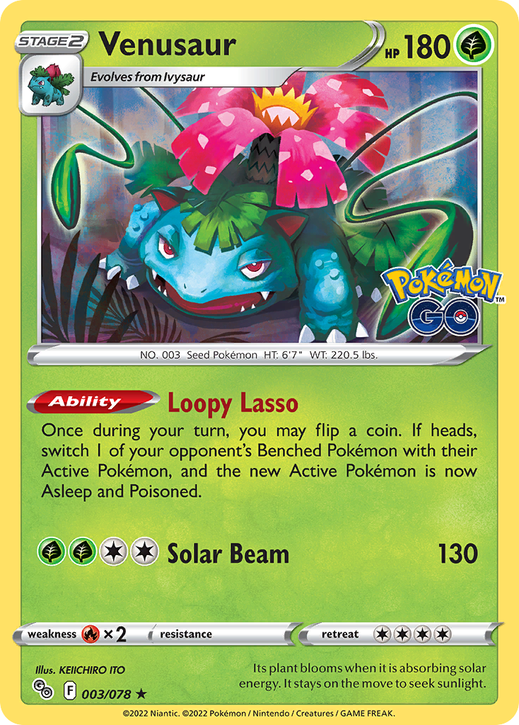 3/78 [PGO] Venusaur - Rare Holo