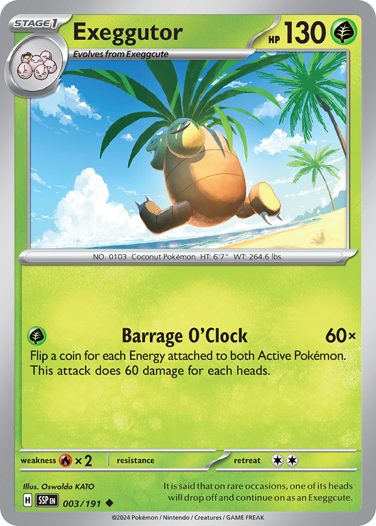 3/191 [SSP] Exeggutor - Uncommon