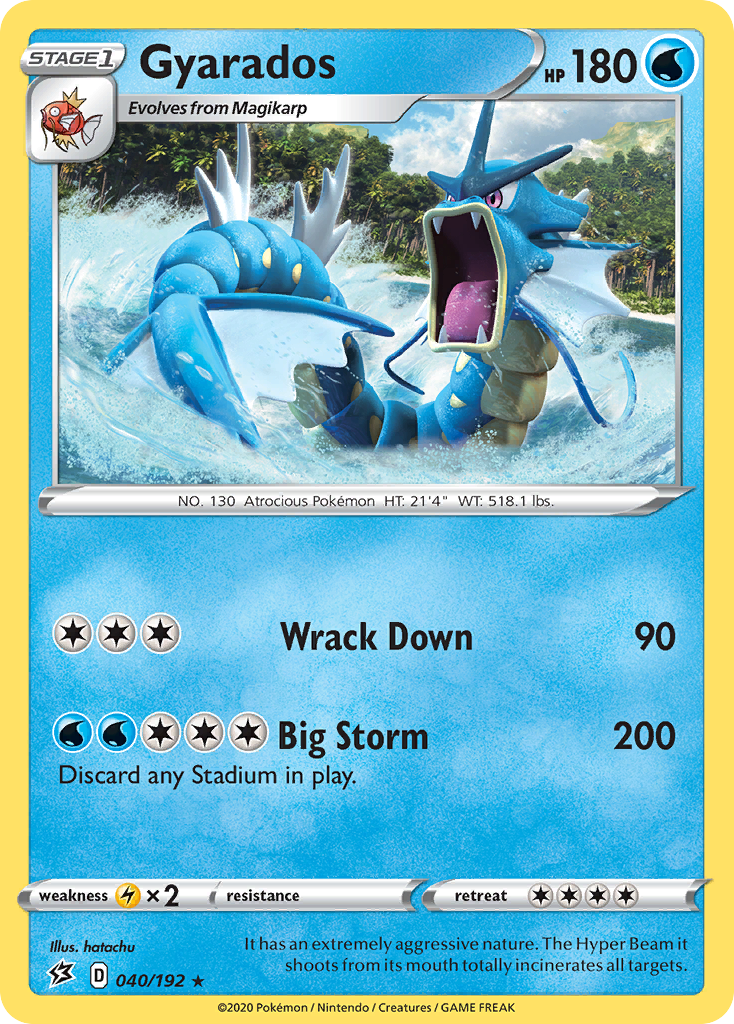 40/192 [RCL] Gyarados - Rare Holo