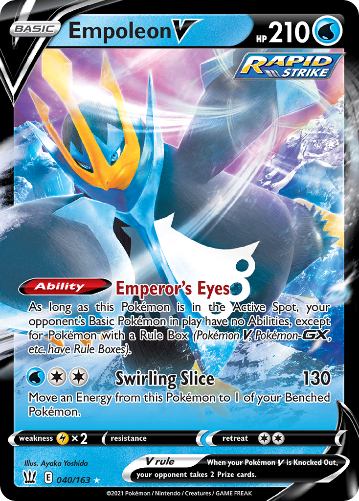 40/163 [BST] Empoleon V - Rare Holo V