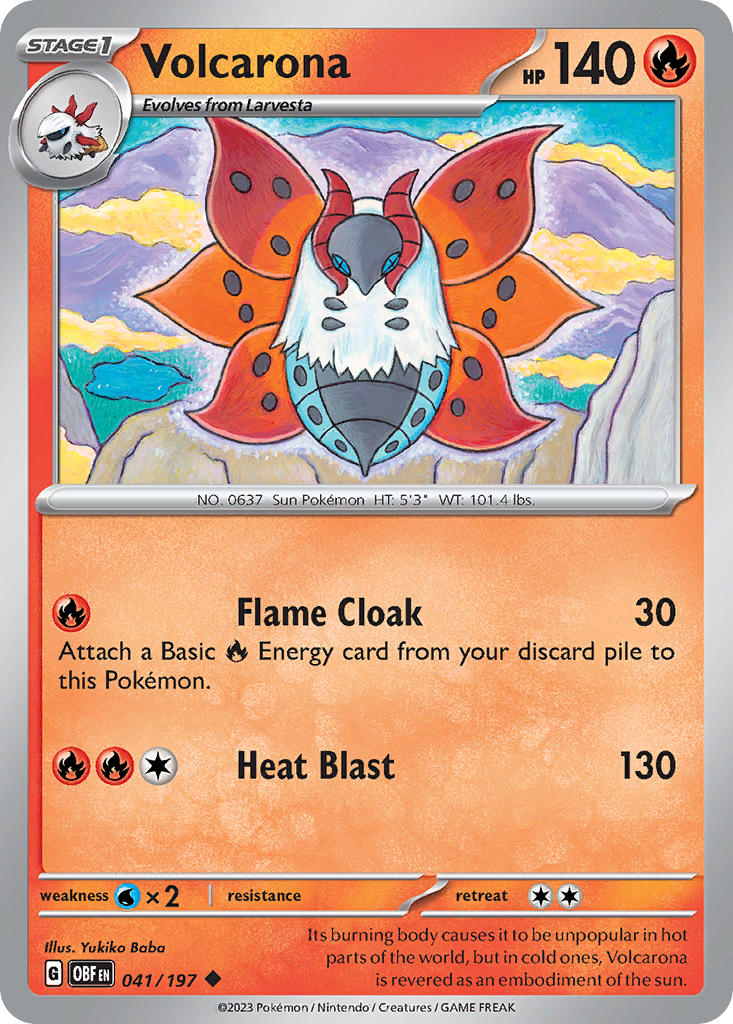 41/197 [SV3] Volcarona - Uncommon