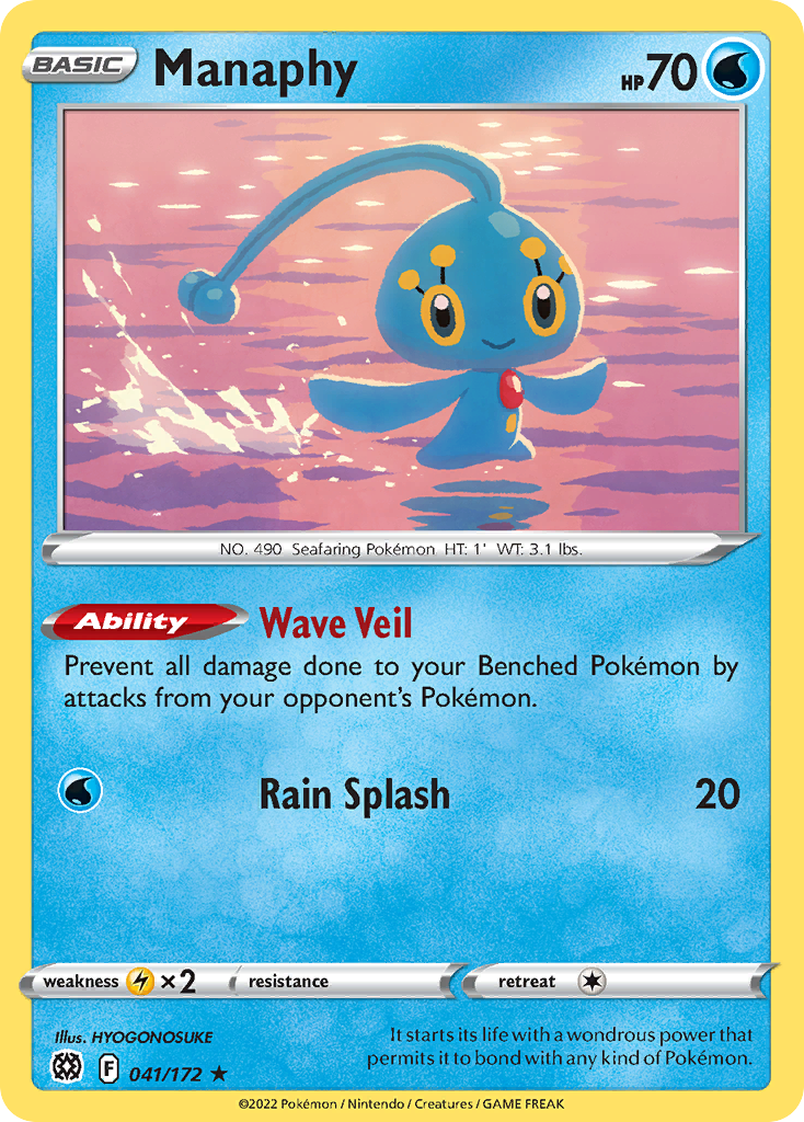 41/172 [BRS] Manaphy - Rare