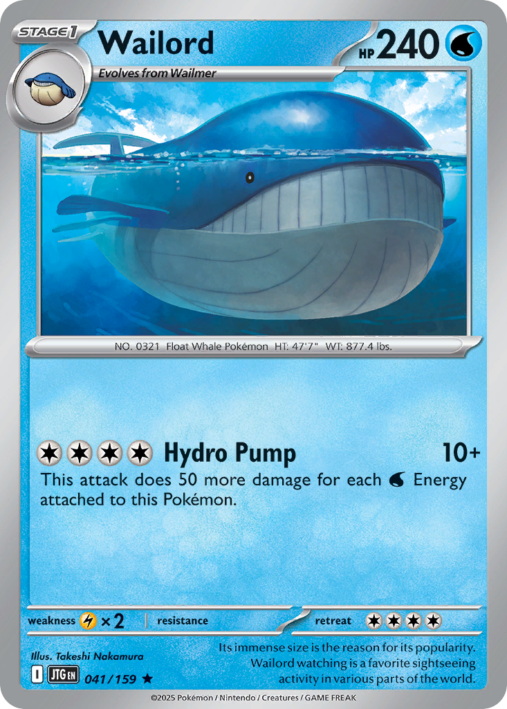 41/159 [JTG] Wailord - Rare
