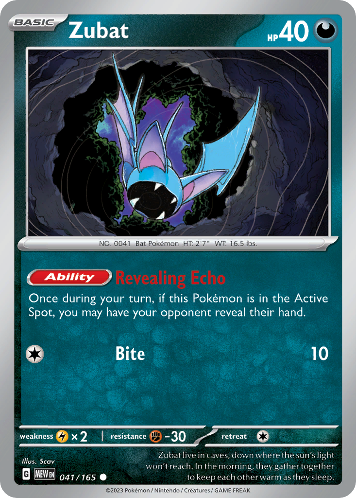 41/165 [SV3PT5] Zubat - Common