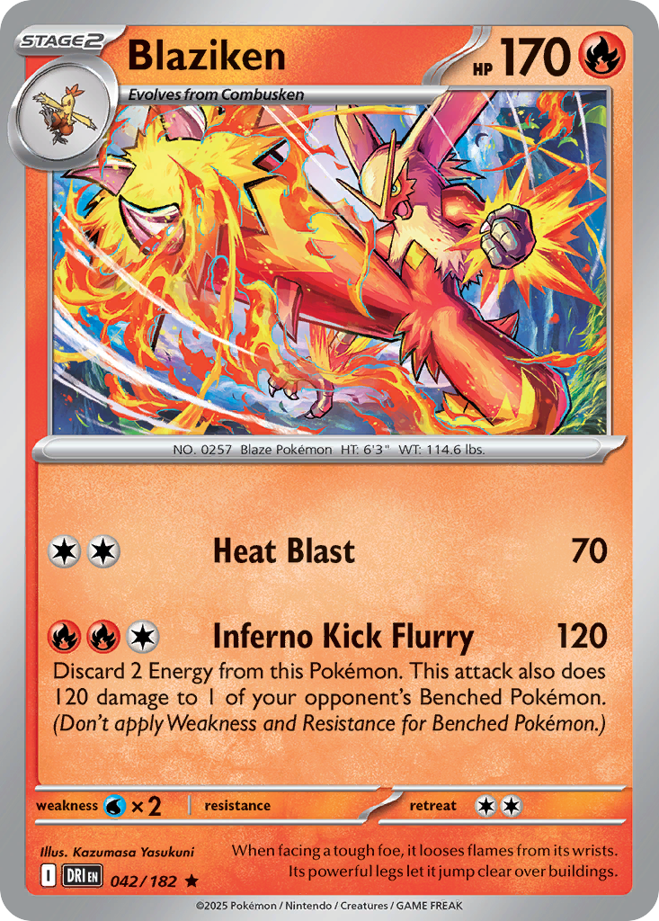 42/182 [DRI] Blaziken - Rare