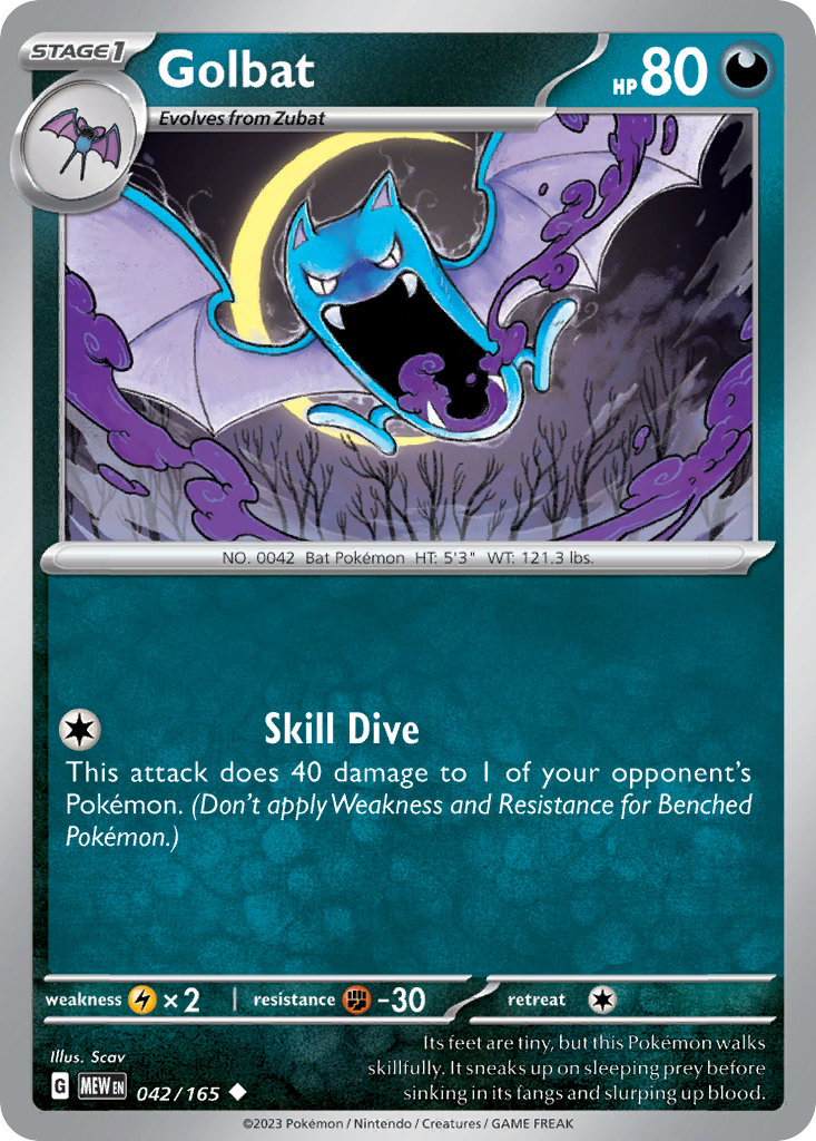 42/165 [SV3PT5] Golbat - Uncommon