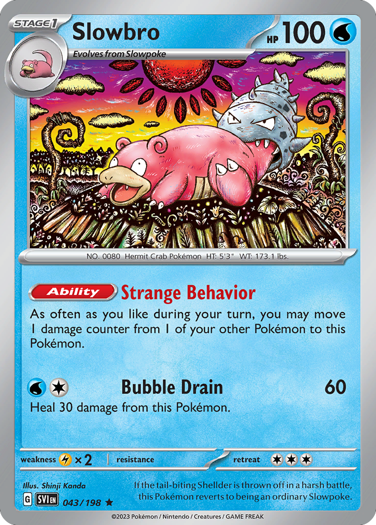 43/198 [SV1] Slowbro - Rare