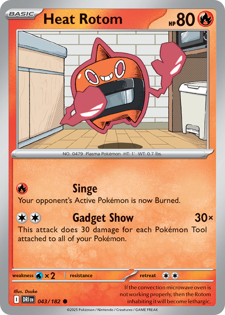 43/182 [DRI] Heat Rotom - Common