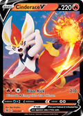 43/264 [FST] Cinderace V - Rare Holo V