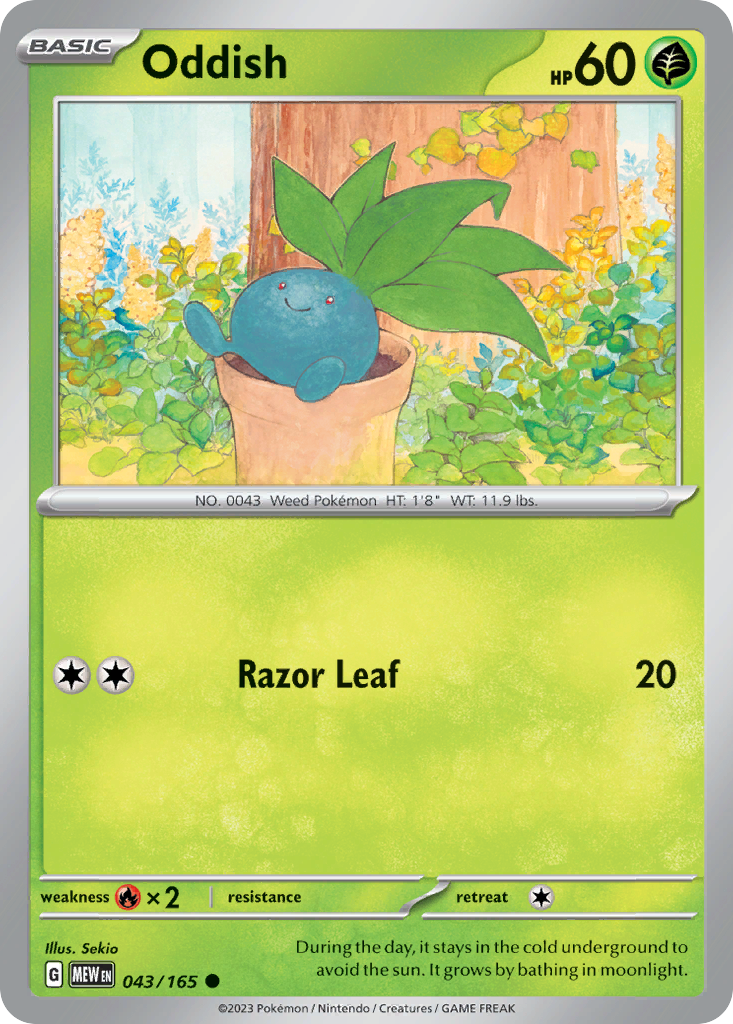 43/165 [SV3PT5] Oddish - Common