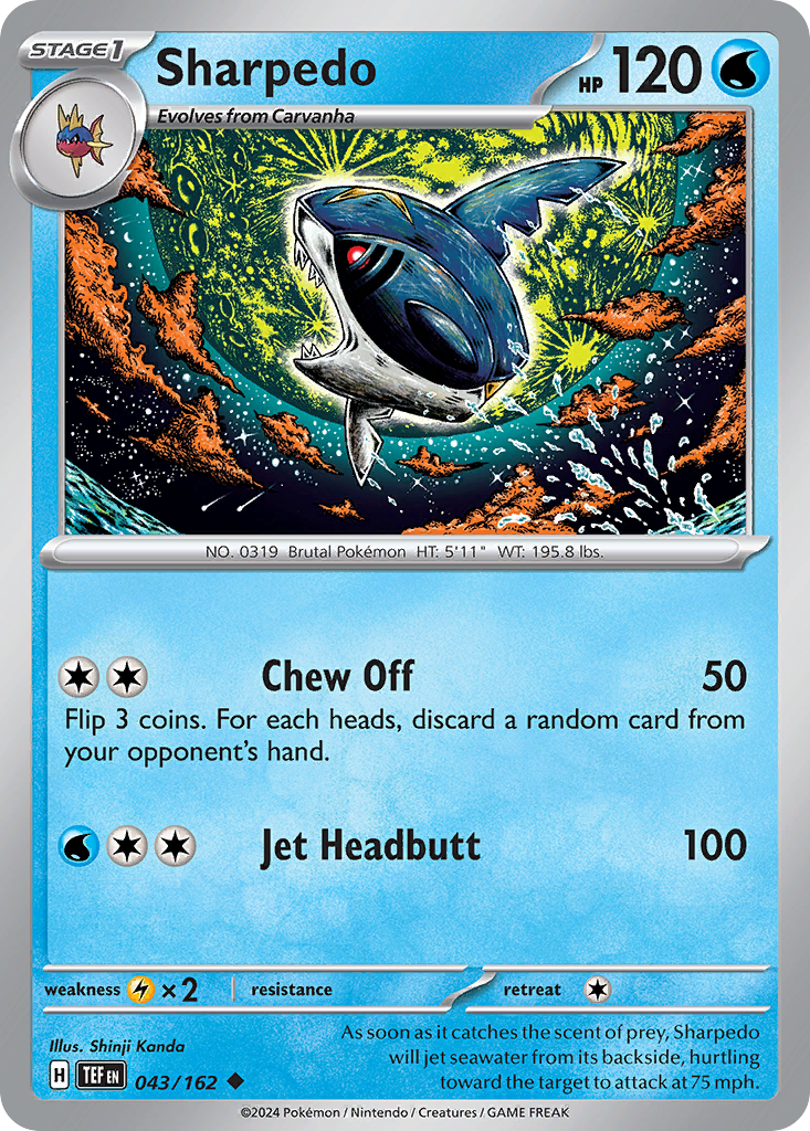 43/162 [TEF] Sharpedo - Uncommon