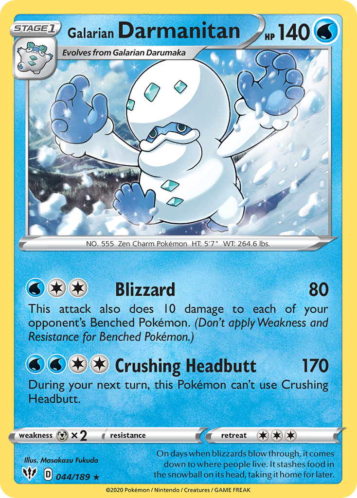 44/189 [DAA] Galarian Darmanitan - Rare