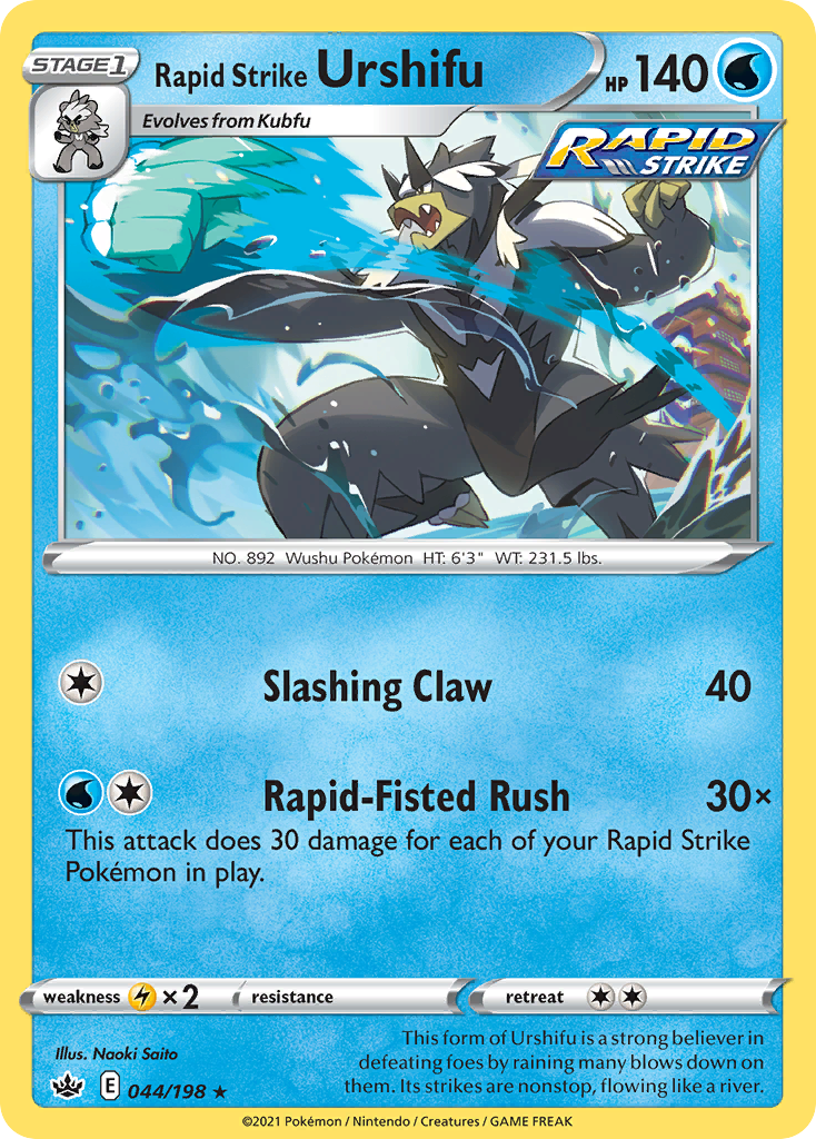 44/198 [CRE] Rapid Strike Urshifu - Rare Holo