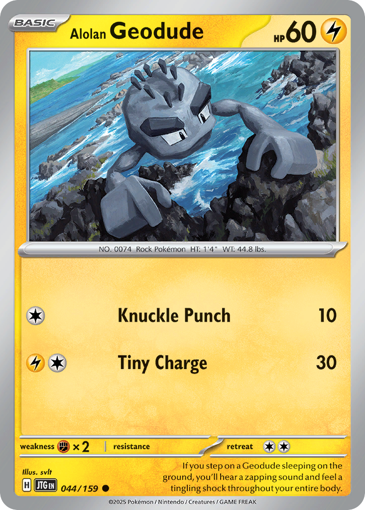 44/159 [JTG] Alolan Geodude - Common