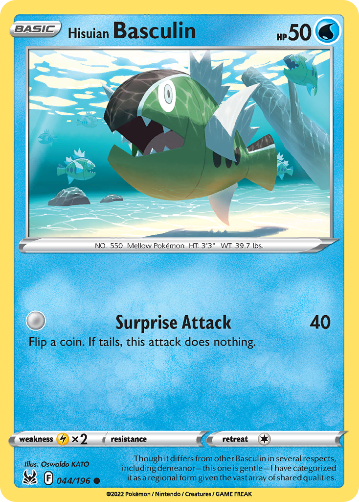 44/196 [LOR] Hisuian Basculin - Common