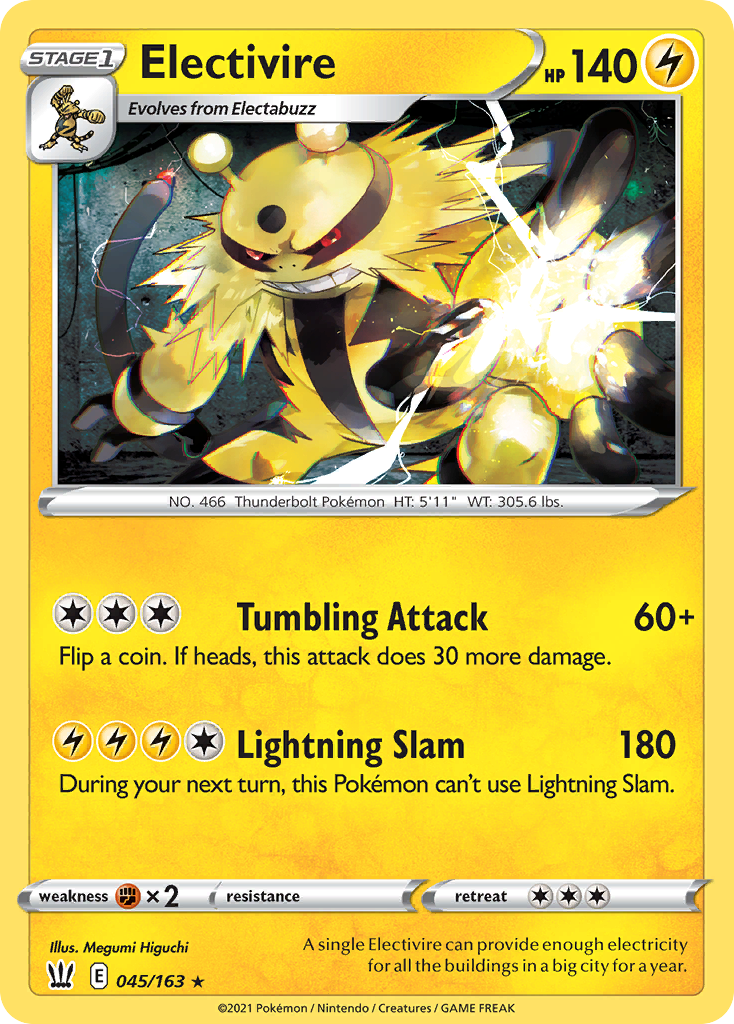 45/163 [BST] Electivire - Rare