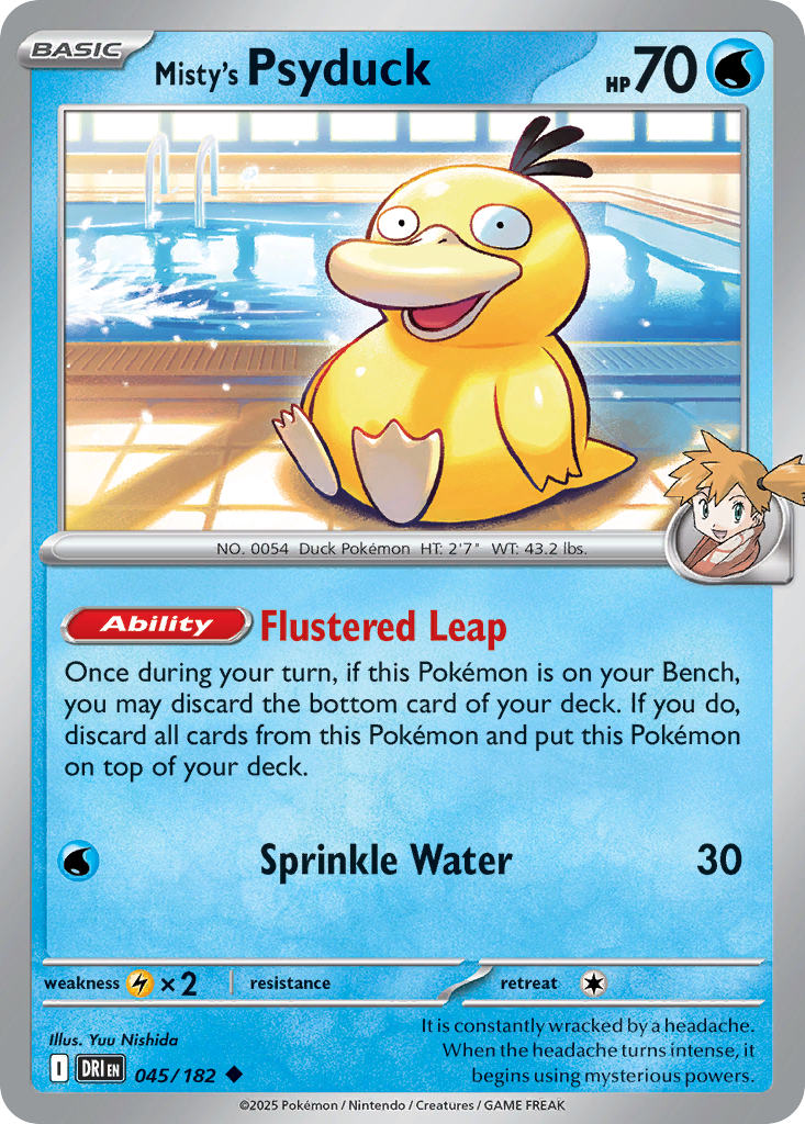 45/182 [DRI] Misty's Psyduck - Uncommon