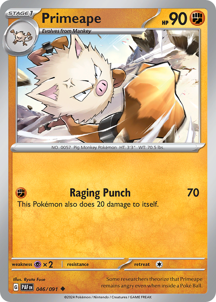 46/91 [SV4PT5] Primeape - Uncommon