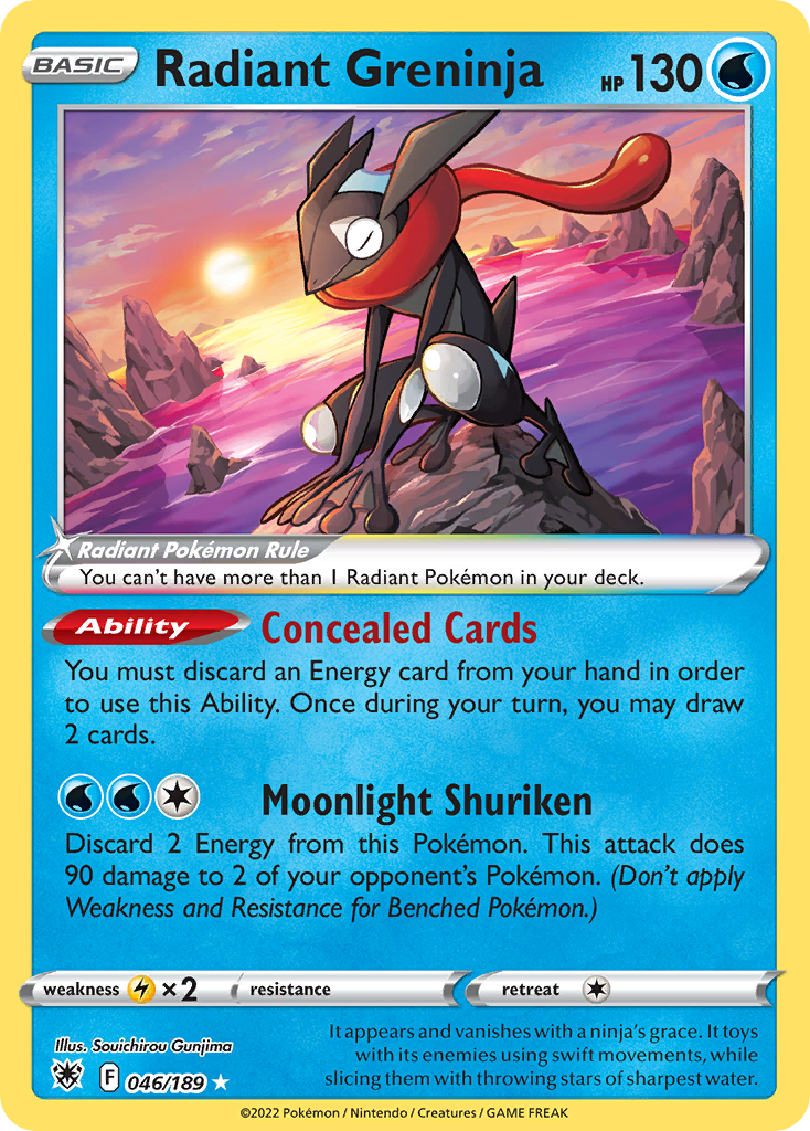 46/189 [ASR] Radiant Greninja - Radiant Rare