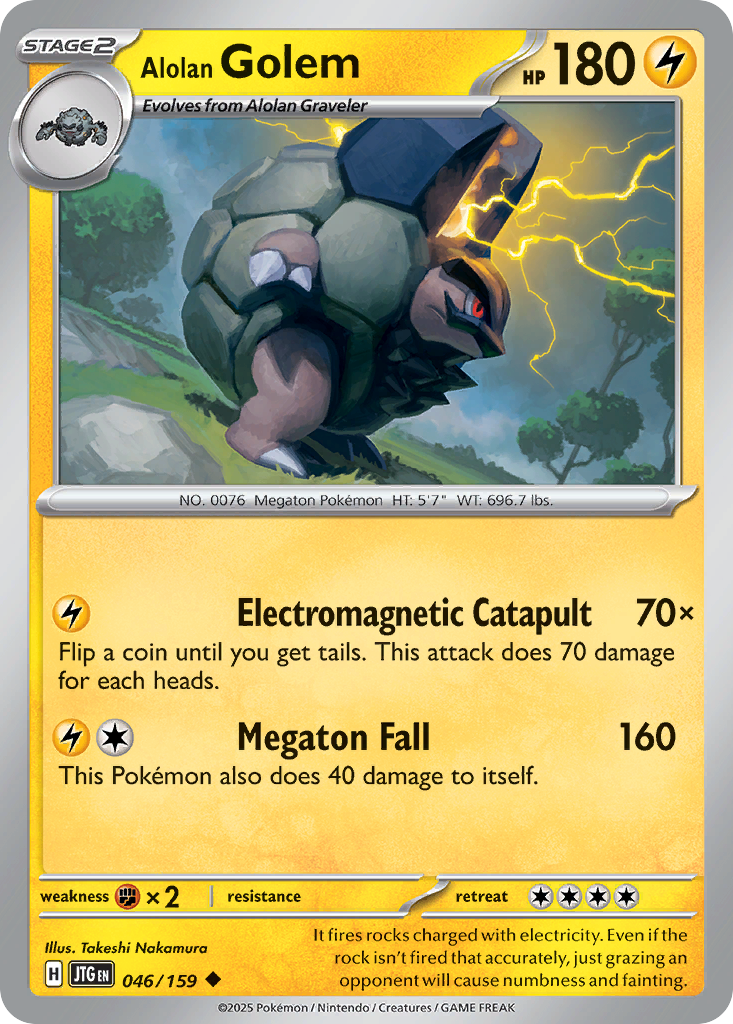46/159 [JTG] Alolan Golem - Uncommon