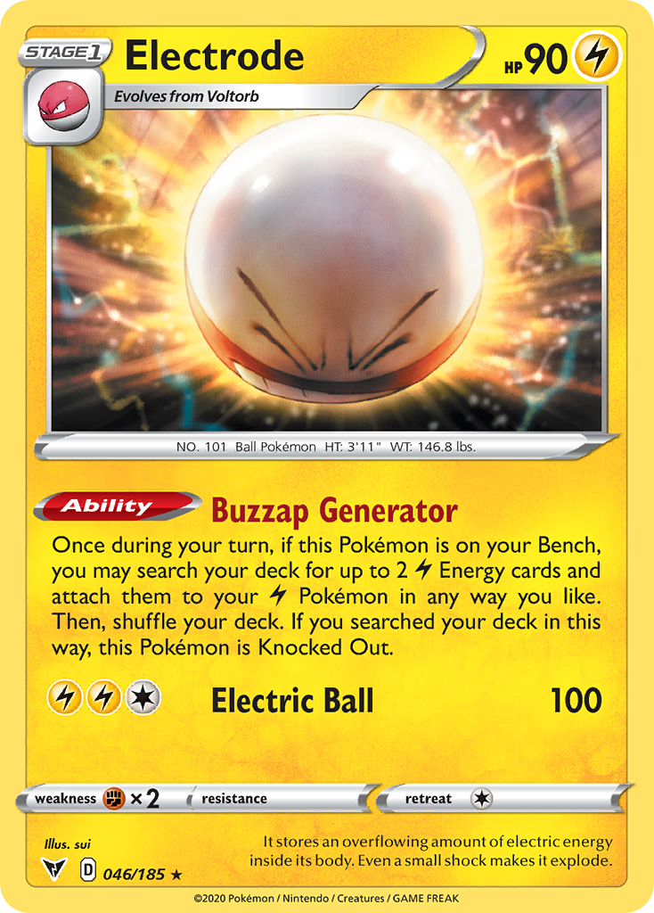 46/185 [VIV] Electrode - Rare Holo