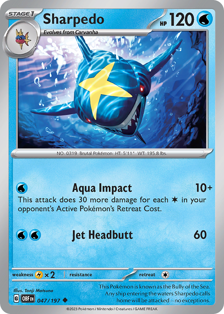 47/197 [SV3] Sharpedo - Uncommon