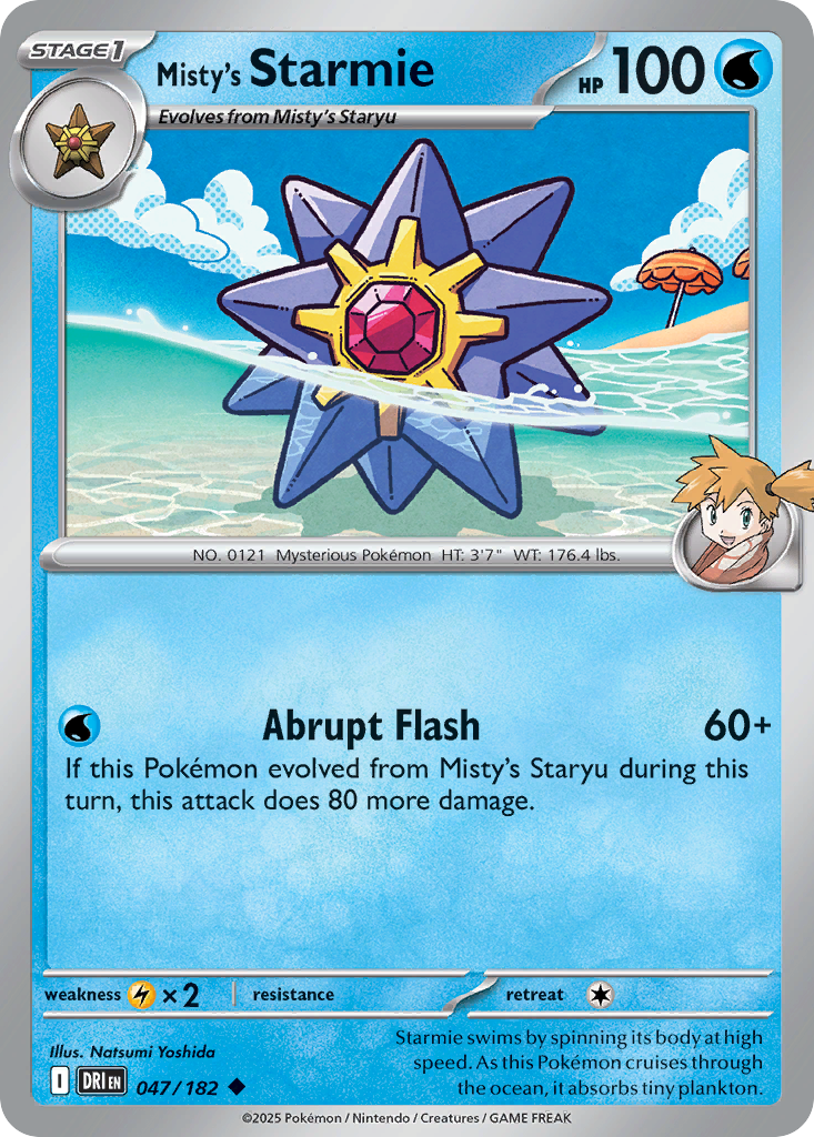 47/182 [DRI] Misty's Starmie - Uncommon