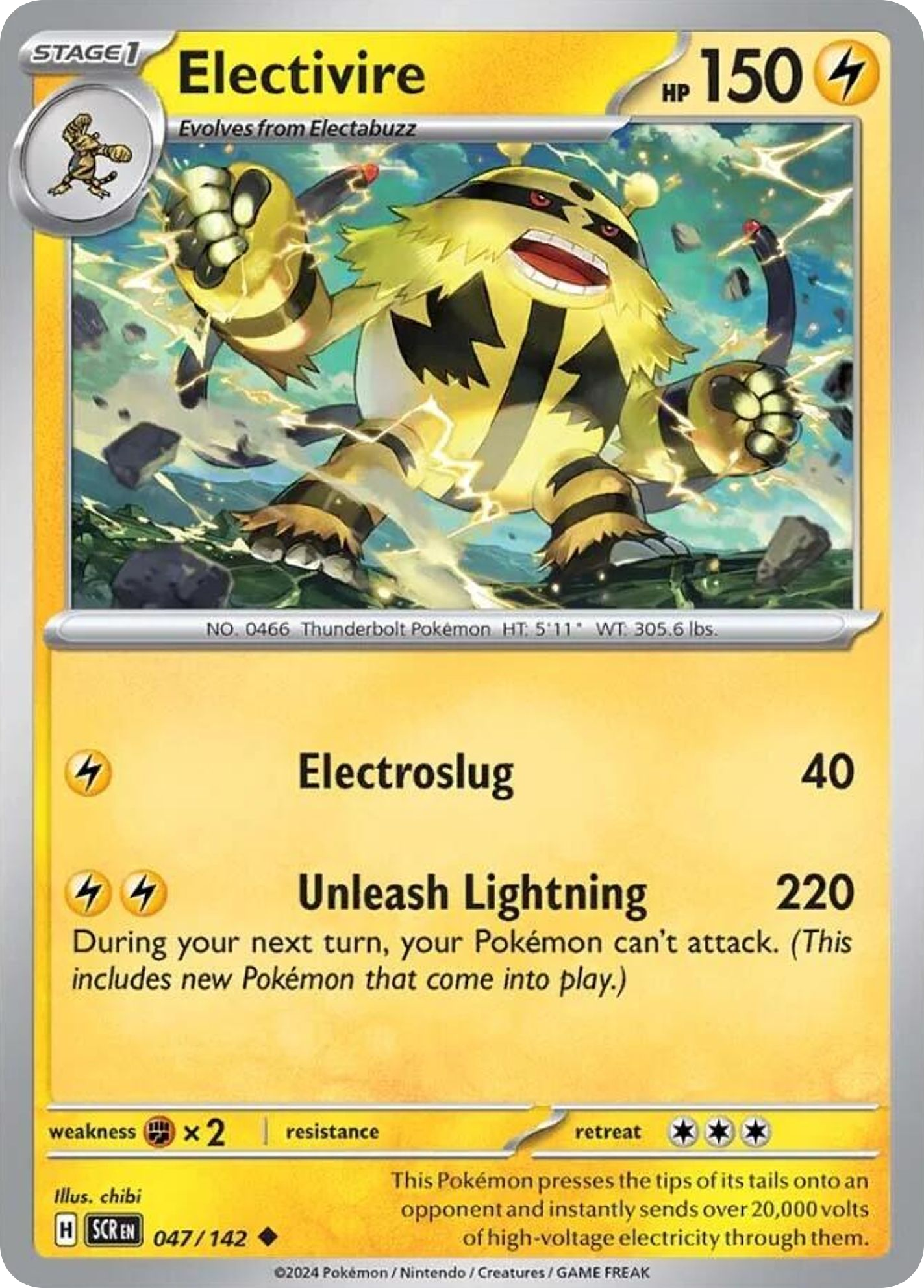 47/142 [SCR] Electivire - Uncommon