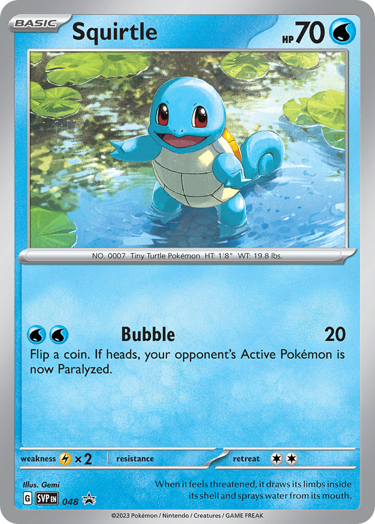 48/215 [PR-SV] Squirtle - Promo