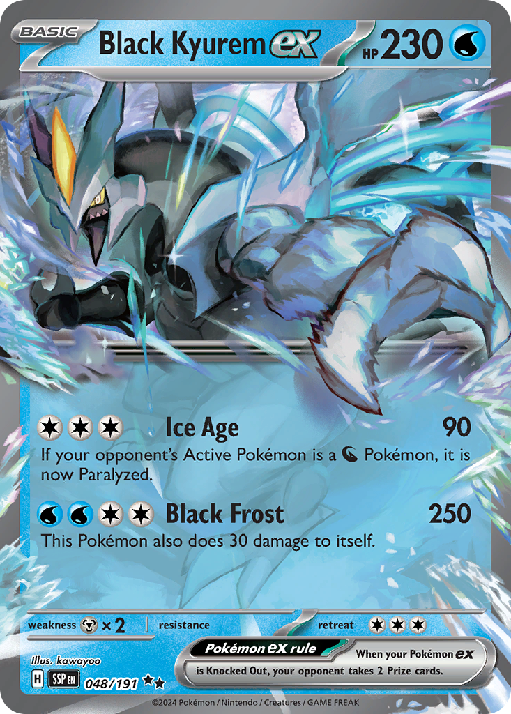 48/191 [SSP] Black Kyurem ex - Double Rare