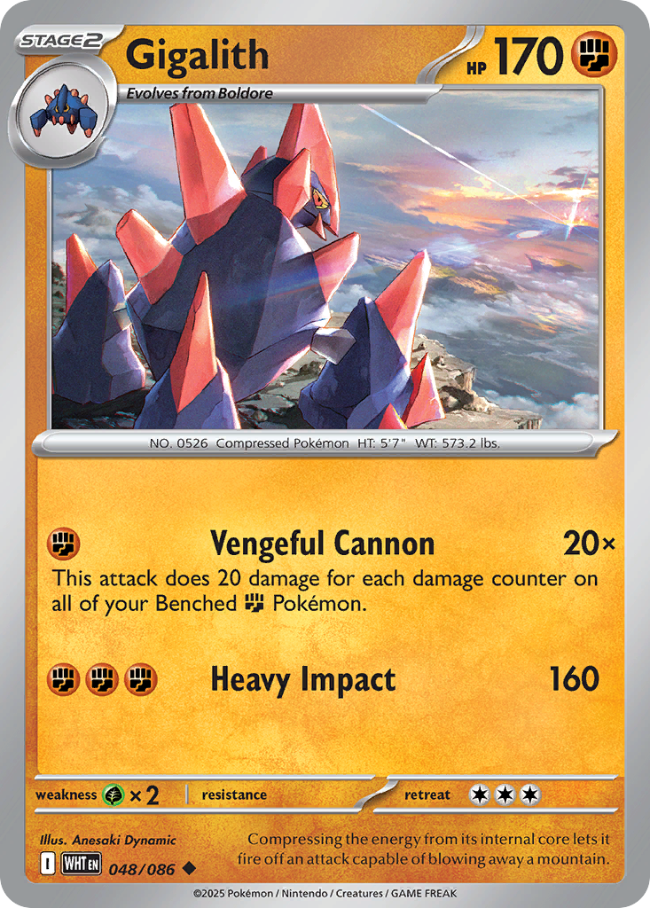 48/86 [WHT] Gigalith - Uncommon