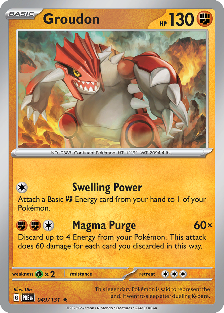 49/131 [PRE] Groudon - Rare