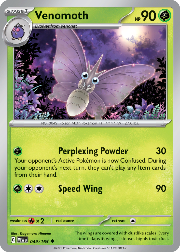 49/165 [SV3PT5] Venomoth - Uncommon