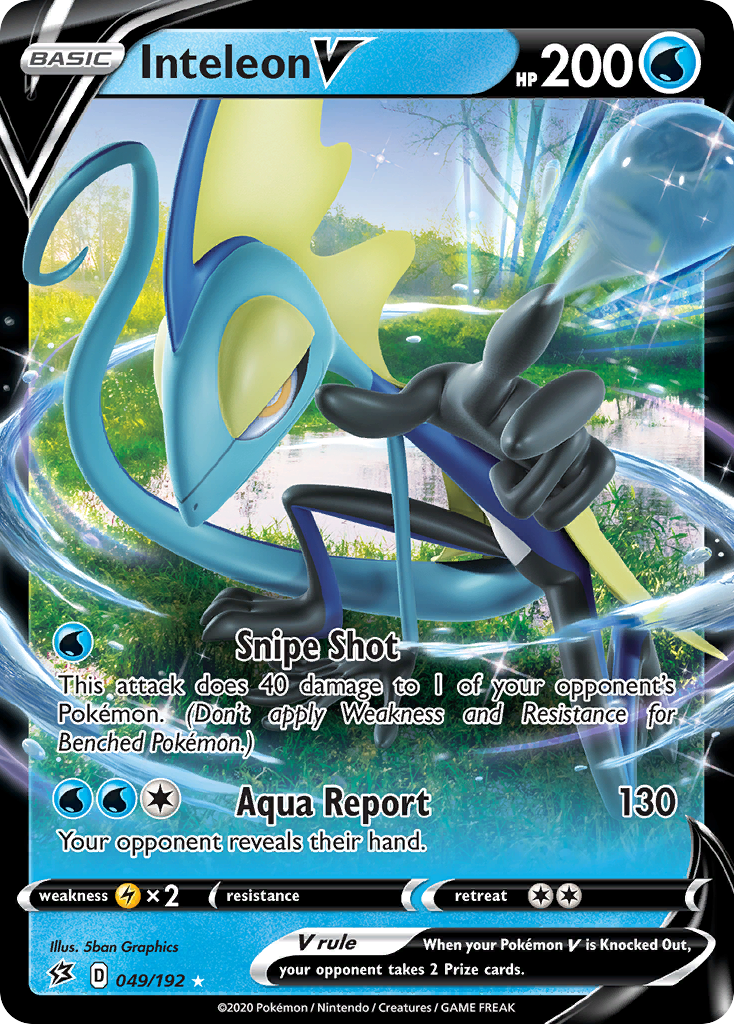 49/192 [RCL] Inteleon V - Rare Holo V
