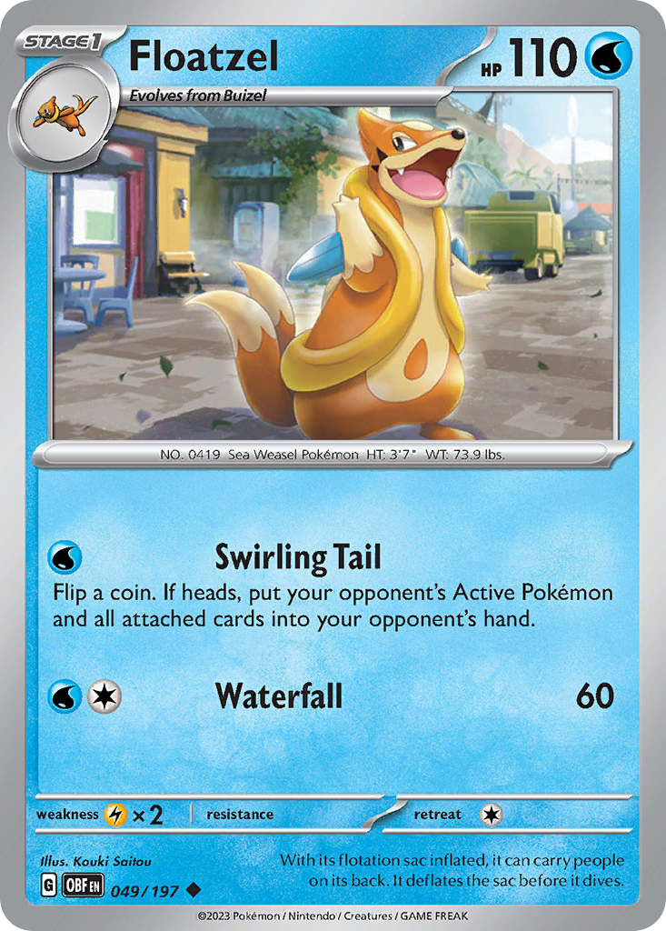 49/197 [SV3] Floatzel - Uncommon