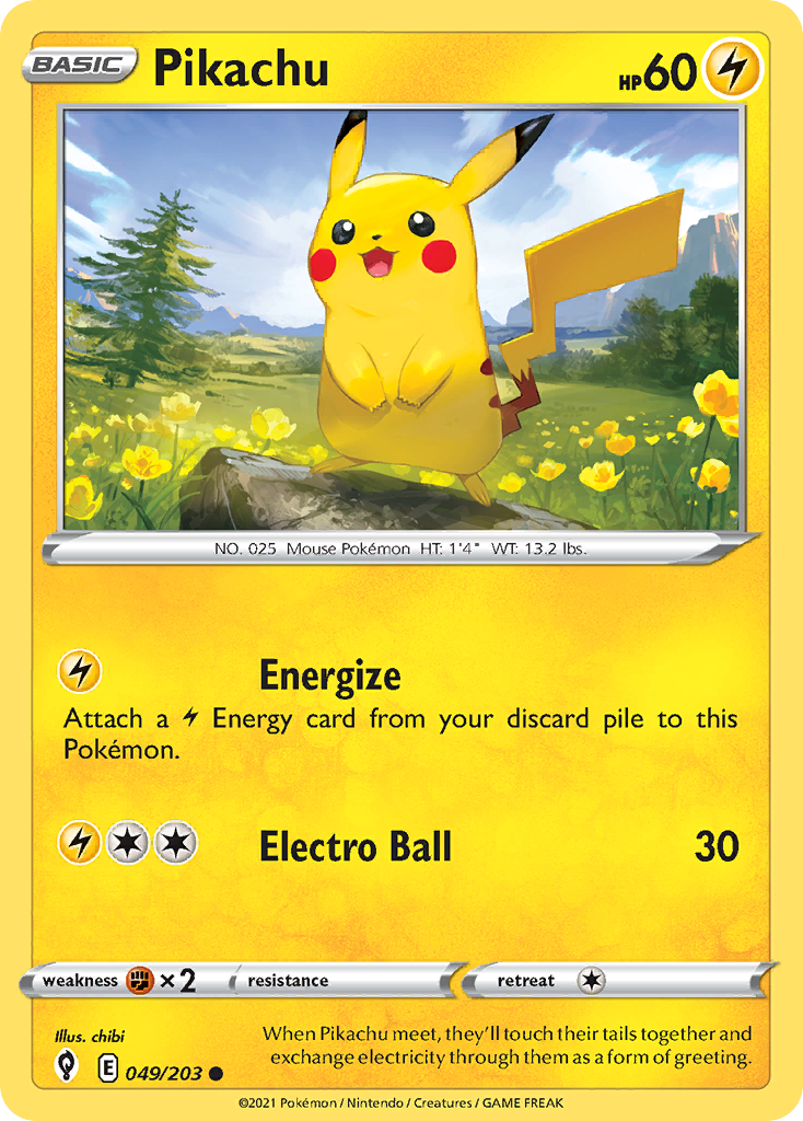 49/203 [EVS] Pikachu - Common