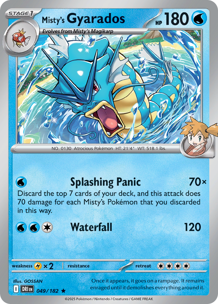 49/182 [DRI] Misty's Gyarados - Rare