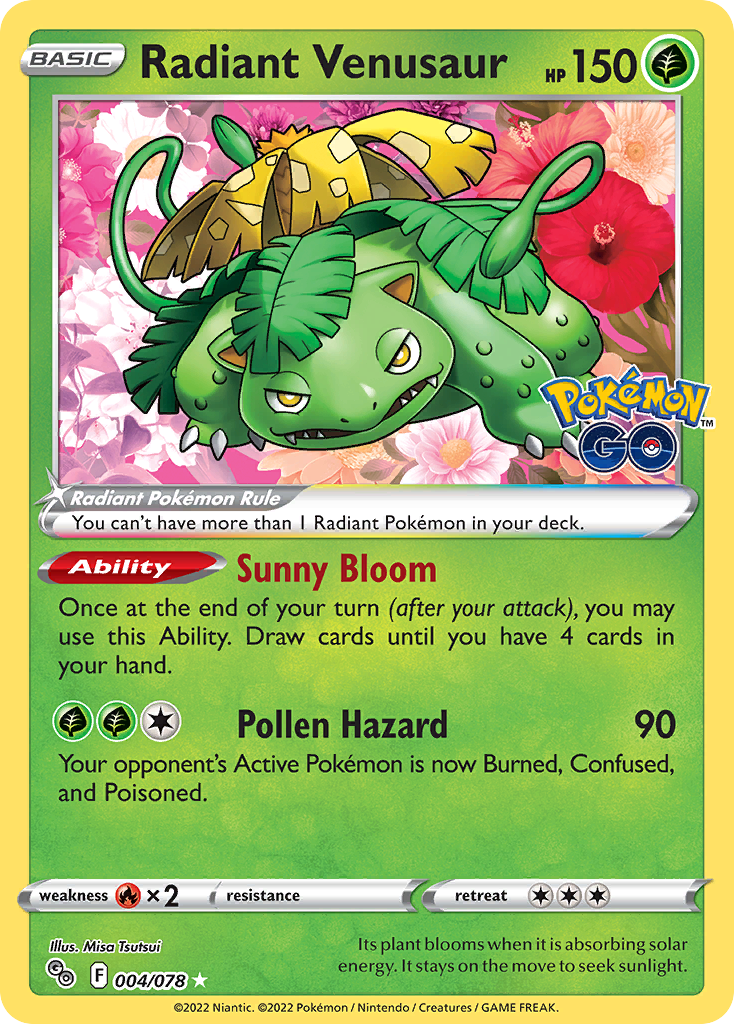 4/78 [PGO] Radiant Venusaur - Radiant Rare