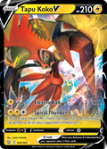 50/163 [BST] Tapu Koko V - Rare Holo V