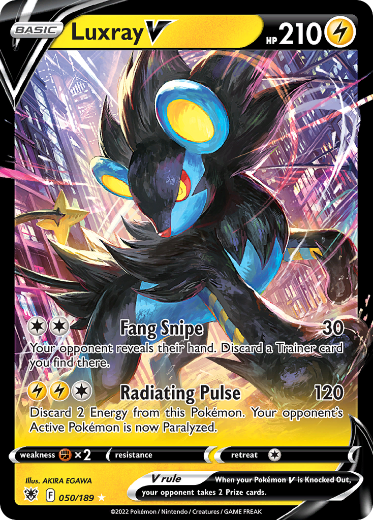50/189 [ASR] Luxray V - Rare Holo V