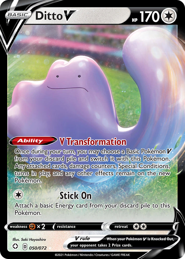 50/72 [SHF] Ditto V - Rare Holo V