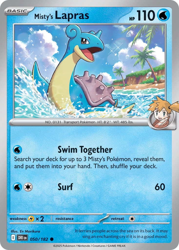 50/182 [DRI] Misty's Lapras - Common