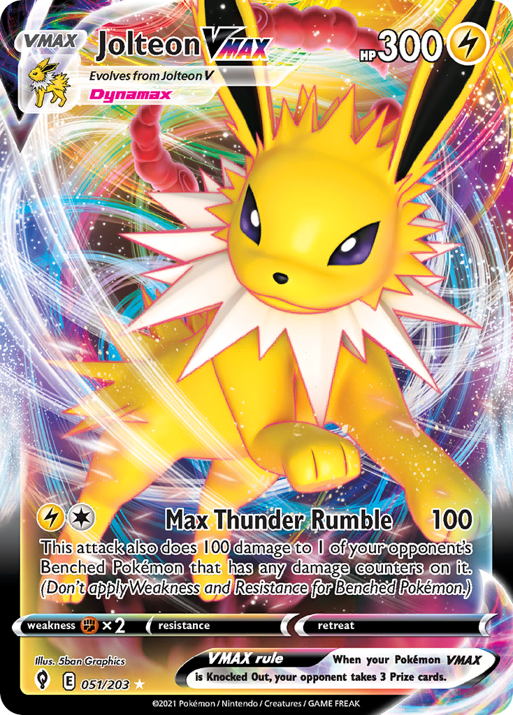 51/203 [EVS] Jolteon VMAX - Rare Holo VMAX