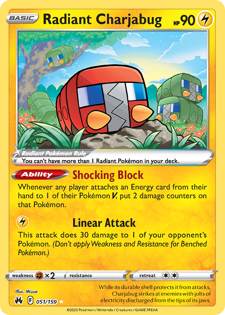 51/159 [CRZ] Radiant Charjabug - Radiant Rare
