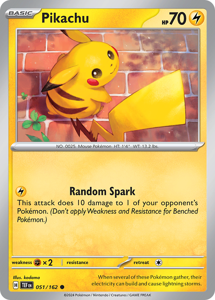 51/162 [TEF] Pikachu - Common