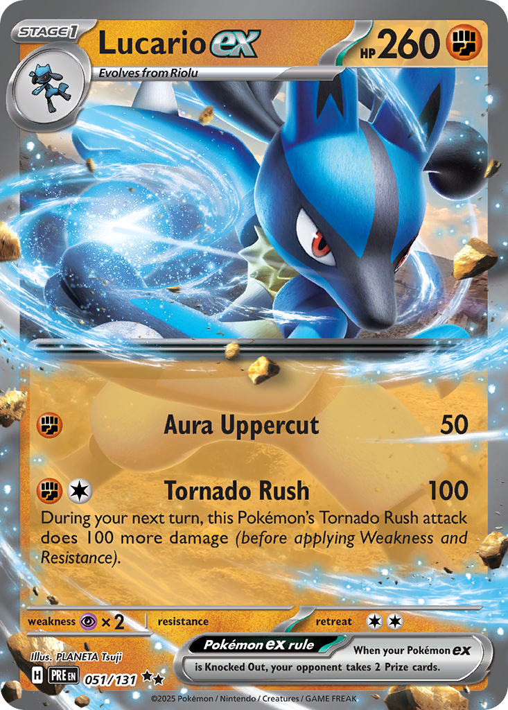 51/131 [PRE] Lucario ex - Double Rare