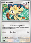 52/165 [SV3PT5] Meowth - Common