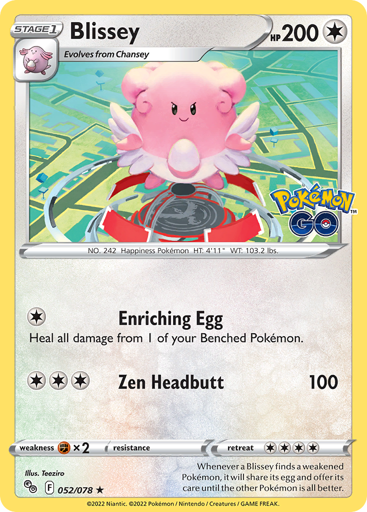 52/78 [PGO] Blissey - Rare Holo