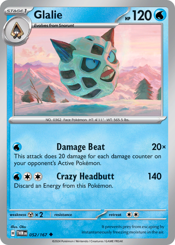 52/167 [TWM] Glalie - Uncommon