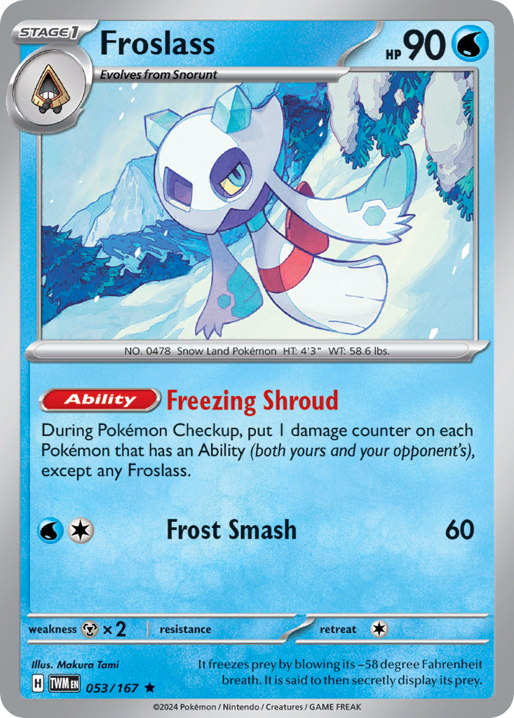 53/167 [TWM] Froslass - Rare
